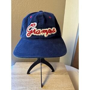 Gramps Embroidered Navy Ball Cap
